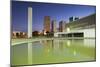 National Library, Skyscrapers, Duskbrasilia, Federal District, Brazil, South America-Ian Trower-Mounted Photographic Print