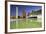National Library, Skyscrapers, Duskbrasilia, Federal District, Brazil, South America-Ian Trower-Framed Photographic Print