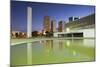 National Library, Skyscrapers, Duskbrasilia, Federal District, Brazil, South America-Ian Trower-Mounted Photographic Print