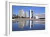 National Library, Skyscrapersbrasilia, Federal District, Brazil, South America-Ian Trower-Framed Photographic Print