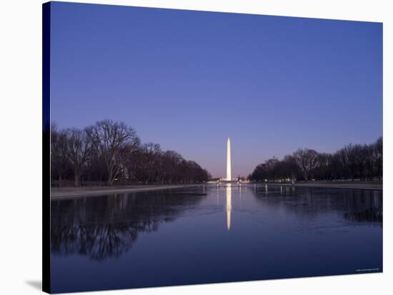 National Mall and Washington Monument at Dusk, Washington DC, USA-Michele Falzone-Stretched Canvas