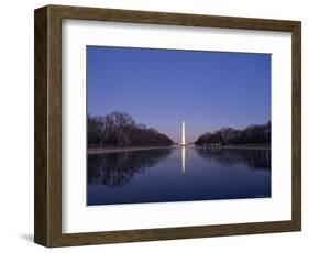 National Mall and Washington Monument at Dusk, Washington DC, USA-Michele Falzone-Framed Photographic Print