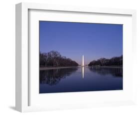 National Mall and Washington Monument at Dusk, Washington DC, USA-Michele Falzone-Framed Photographic Print