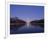 National Mall and Washington Monument at Dusk, Washington DC, USA-Michele Falzone-Framed Photographic Print