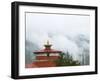 National Museum (Ta Dzong) in Mist, Paro, Bhutan-Keren Su-Framed Photographic Print