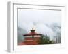 National Museum (Ta Dzong) in Mist, Paro, Bhutan-Keren Su-Framed Photographic Print