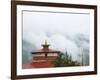 National Museum (Ta Dzong) in Mist, Paro, Bhutan-Keren Su-Framed Photographic Print