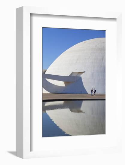 National Museum, UNESCO World Heritage Site, Brasilia, Federal District, Brazil, South America-Ian Trower-Framed Photographic Print