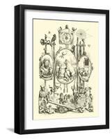 National Nursery Rhymes, Frontispiece-Ernest Henry Griset-Framed Giclee Print