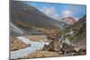 National Park Landmannalaugar in Iceland. the Green Stone Rock and Stream in the Gorge-kavram-Mounted Photographic Print