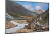 National Park Landmannalaugar in Iceland. the Green Stone Rock and Stream in the Gorge-kavram-Mounted Photographic Print