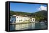 National Park office in Cruz Bay, St. John, Virgin Islands National Park, US Virgin Islands, West I-Michael Runkel-Framed Stretched Canvas