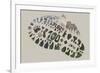 National Park Service Centennial - Footprint-Lantern Press-Framed Art Print