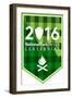 National Park Service Centennial - Plaid Crest-Lantern Press-Framed Art Print