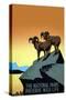 National Parks Preserve Wild Life-J. Hirt-Stretched Canvas