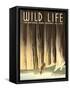 National Parks Travel Poster, Wild Life-null-Framed Stretched Canvas