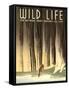 National Parks Travel Poster, Wild Life-null-Framed Stretched Canvas