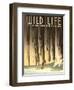 National Parks Travel Poster, Wild Life-null-Framed Art Print