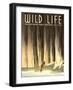 National Parks Travel Poster, Wild Life-null-Framed Art Print