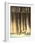 National Parks Travel Poster, Wild Life-null-Framed Art Print