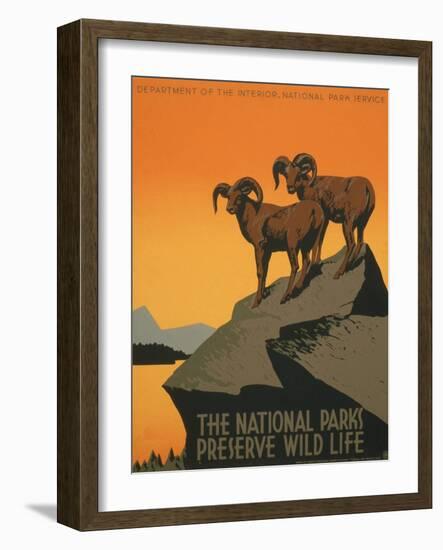 National Parks-J. Hirt-Framed Art Print