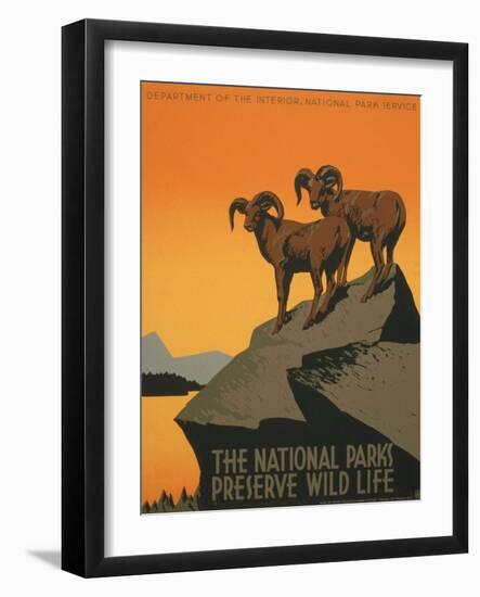 National Parks-J. Hirt-Framed Art Print