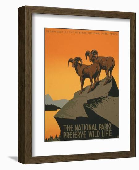 National Parks-J. Hirt-Framed Art Print