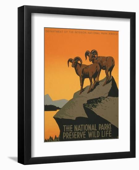 National Parks-J. Hirt-Framed Art Print