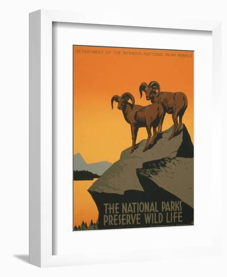 National Parks-J. Hirt-Framed Art Print