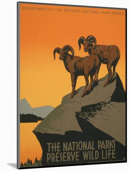 National Parks-J. Hirt-Mounted Art Print