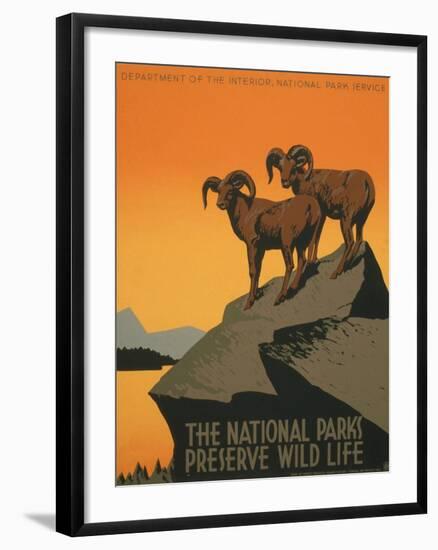 National Parks-J. Hirt-Framed Art Print