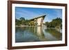National Parliament reflecting in the water, Port Moresby, Papua New Guinea, Pacific-Michael Runkel-Framed Photographic Print