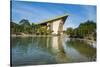 National Parliament reflecting in the water, Port Moresby, Papua New Guinea, Pacific-Michael Runkel-Stretched Canvas