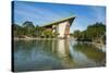 National Parliament reflecting in the water, Port Moresby, Papua New Guinea, Pacific-Michael Runkel-Stretched Canvas
