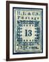 National Postal Museum: 13-Cent “H.I.” Hawaiian Missionary stamp-null-Framed Art Print