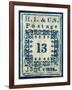 National Postal Museum: 13-Cent “H.I.” Hawaiian Missionary stamp-null-Framed Art Print