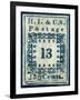 National Postal Museum: 13-Cent “H.I.” Hawaiian Missionary stamp-null-Framed Art Print