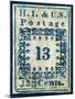 National Postal Museum: 13-Cent “H.I.” Hawaiian Missionary stamp-null-Mounted Art Print