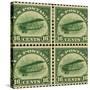 National Postal Museum: 16-Cent U.S. Postage Stamps with the Image of a Plane-null-Stretched Canvas