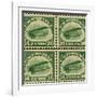 National Postal Museum: 16-Cent U.S. Postage Stamps with the Image of a Plane-null-Framed Art Print