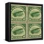 National Postal Museum: 16-Cent U.S. Postage Stamps with the Image of a Plane-null-Framed Stretched Canvas