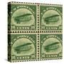 National Postal Museum: 16-Cent U.S. Postage Stamps with the Image of a Plane-null-Stretched Canvas