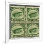 National Postal Museum: 16-Cent U.S. Postage Stamps with the Image of a Plane-null-Framed Art Print