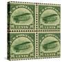 National Postal Museum: 16-Cent U.S. Postage Stamps with the Image of a Plane-null-Stretched Canvas