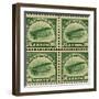 National Postal Museum: 16-Cent U.S. Postage Stamps with the Image of a Plane-null-Framed Art Print