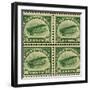 National Postal Museum: 16-Cent U.S. Postage Stamps with the Image of a Plane-null-Framed Art Print