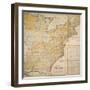 National Postal Museum: 1796 Postal Route Map-null-Framed Art Print