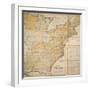 National Postal Museum: 1796 Postal Route Map-null-Framed Art Print