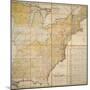 National Postal Museum: 1796 Postal Route Map-null-Mounted Art Print