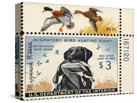 National Postal Museum: 3 Dollar Duck Stamp Remarque-null-Stretched Canvas